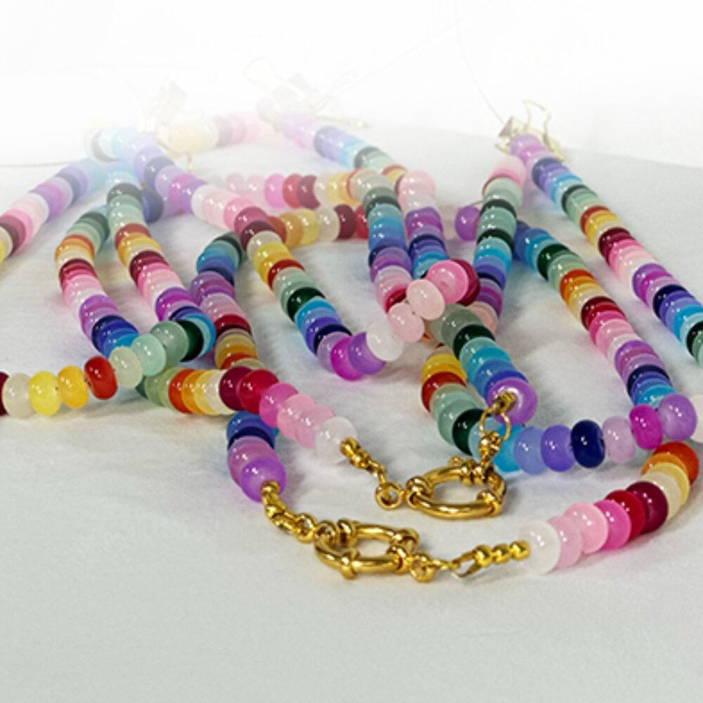 Rainbow Beaded Necklace